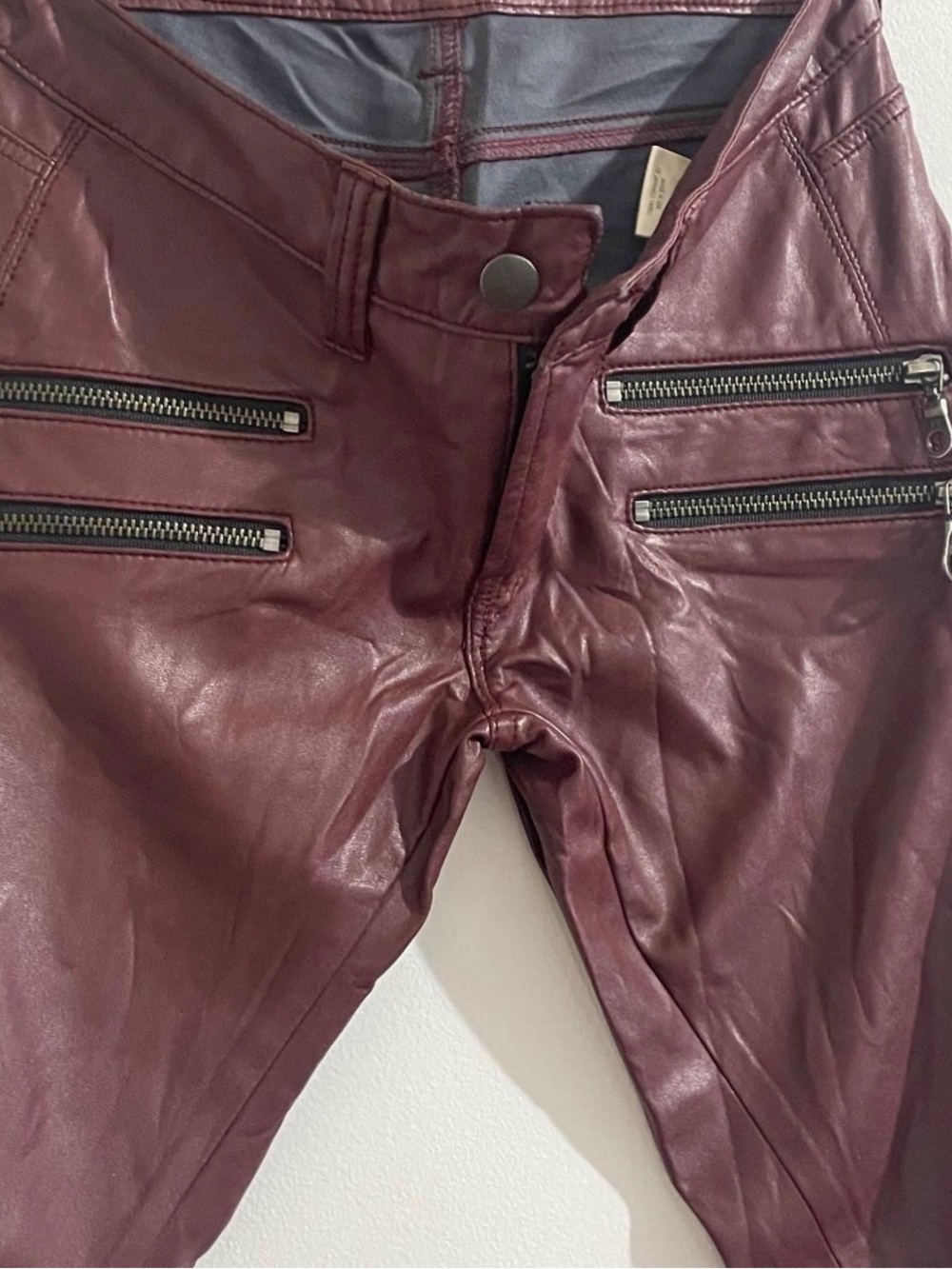Vintage Vegan Leather Pants